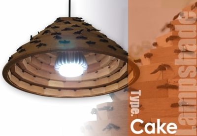 ケーキ型 LEDランプシェード